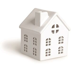 Excelsa Lantern House, Ceramic, White, 10.5x10.5x14 cm Excelsa Lantern House, Ceramic, White, 10.5x10.5x14 cm