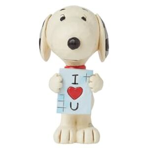 Enesco Peanuts by Jim Shore Snoopy I Love You Sign Mini Figurine Enesco Peanuts by Jim Shore Snoopy I Love You Sign Mini Figurine