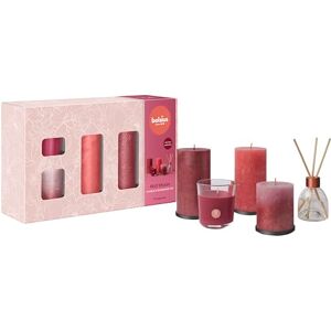 BOLSIUS Rustic Pillar Candles with Reed Diffuser and Scented Candle Gift Set of 5 Fruit Splash Pomegranate Decorative Long Burning Time Includes Natural Vegan Wax BOLSIUS Rustic Pillar Candles with Reed Diffuser and Scented Candle Gift Set of 5 Fruit Splash Pomegranate Decorative Long Burning Time Includes Natural Vegan Wax