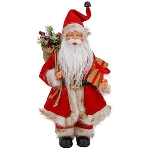 Cosy & Trendy Cosy Home Polyester Santa Claus Figurine, Red, 20 x 13 x 31 cm Cosy & Trendy Cosy Home Polyester Santa Claus Figurine, Red, 20 x 13 x 31 cm