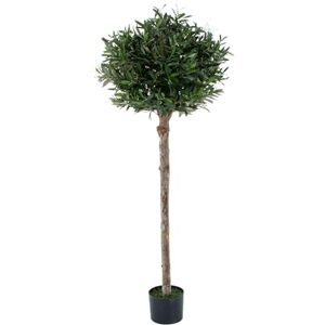 GreenBrokers Artificial Olive, Topiary Faux Tree, Premium Quality Real Wood Trunk, Natural Appearance Leaves, UV Protected, Indoor and Outdoor Use, 5ft (150cm) GreenBrokers Artificial Olive, Topiary Faux Tree, Premium Quality Real Wood Trunk, Natural Appearance Leaves, UV Protected, Indoor and Outdoor Use, 5ft (150cm)