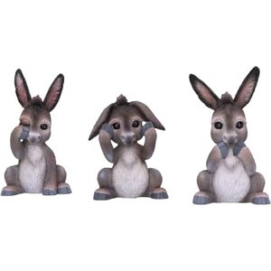 Nemesis Now Three Wise Donkeys Figurines - 11cm Nemesis Now Three Wise Donkeys Figurines - 11cm