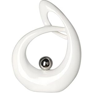 GILDE Sculpture, Ceramic, White, Höhe 22 cm GILDE Sculpture, Ceramic, White, Höhe 22 cm