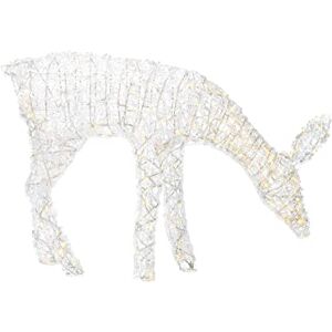 WeRChristmas Pre-Lit 3D Acrylic Reindeer Decoration, 260 Warm White LEDs WeRChristmas Pre-Lit 3D Acrylic Reindeer Decoration, 260 Warm White LEDs