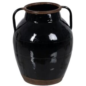 BigBuy Home Vase Black Iron 18.5 x 18.5 x 22 cm BigBuy Home Vase Black Iron 18.5 x 18.5 x 22 cm