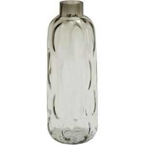 Deco 79 Glass Vase 7" W, 17" H-99834, Gray, 7" x 7" x 17 Deco 79 Glass Vase 7" W, 17" H-99834, Gray, 7" x 7" x 17