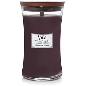 Woodwick Large Hourglass Scented Candle Spiced BlackBerry with Crackling Wick Burn Time: up to 130 Hours Woodwick Large Hourglass Scented Candle Spiced BlackBerry with Crackling Wick Burn Time: up to 130 Hours