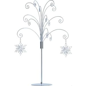 HOHIYA Ornament Tree Display Stand Holder Hanger 20 Inch Wire Hook Hanging Metal for Christmas Swarovski Crystal Glass Decorations Gift Taiwan Made Chrome Silver HOHIYA Ornament Tree Display Stand Holder Hanger 20 Inch Wire Hook Hanging Metal for Christmas Swarovski Crystal Glass Decorations Gift Taiwan Made Chrome Silver