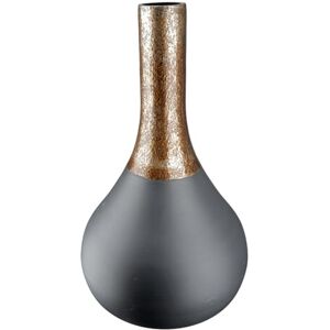GILDE Decorative Vase Bottle Vase Made of Glass – Flower Vase Modern Decoration Living Room Table Decoration – Colour: Black Gold – Height 37 cm GILDE Decorative Vase Bottle Vase Made of Glass – Flower Vase Modern Decoration Living Room Table Decoration – Colour: Black Gold – Height 37 cm