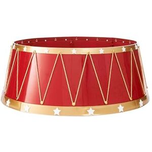 WeRChristmas Drum Christmas Tree Collar – Red & Gold, 65 cm Decorative Base Cover for 1.8–2.1 m Trees WeRChristmas Drum Christmas Tree Collar – Red & Gold, 65 cm Decorative Base Cover for 1.8–2.1 m Trees