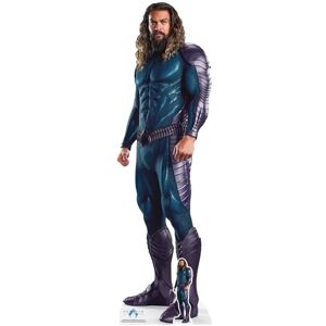 STAR CUTOUTS SC4407 Aquaman Blue Suit Jason Momoa Cardboard Cutout Perfect for Birthdays, Gifts, Parties & Fans Height 192cm STAR CUTOUTS SC4407 Aquaman Blue Suit Jason Momoa Cardboard Cutout Perfect for Birthdays, Gifts, Parties & Fans Height 192cm