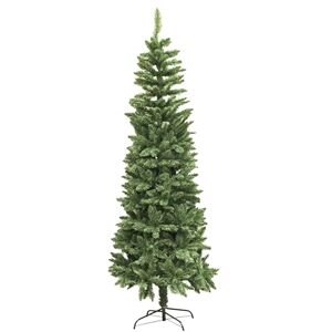 SHATCHI 6Ft/1.8mGreen Christmas Slim Pine Narrow Xmas Tree, 450 Pointed Tips, Metal Stand, Holiday Home Decorations, Green, 180 cm SHATCHI 6Ft/1.8mGreen Christmas Slim Pine Narrow Xmas Tree, 450 Pointed Tips, Metal Stand, Holiday Home Decorations, Green, 180 cm