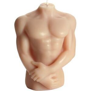 Dekohelden24 High Quality Soy Wax Man Body Candle Mars Figurine Nude Colours Size: L/W/H Approx. 6 x 9 x 12 cm Dekohelden24 High Quality Soy Wax Man Body Candle Mars Figurine Nude Colours Size: L/W/H Approx. 6 x 9 x 12 cm