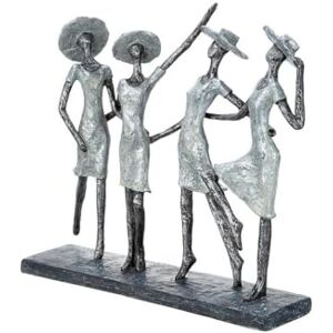 GILDE Silver 4 Ladies Figurine - Decor Statue GILDE Silver 4 Ladies Figurine - Decor Statue