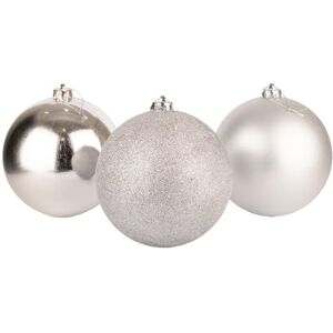 SHATCHI 15cm/3Pcs Christmas Baubles Shatterproof Silver, Christmas Tree Decorations Ball Ornaments Balls Xmas Hanging Decorations Holiday Decor Shiny,Matte,Glitter SHATCHI 15cm/3Pcs Christmas Baubles Shatterproof Silver, Christmas Tree Decorations Ball Ornaments Balls Xmas Hanging Decorations Holiday Decor Shiny,Matte,Glitter