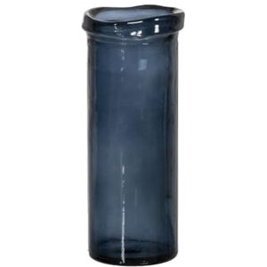 BigBuy Home Blue Recycled Glass Vase 12cm x 12cm x 28cm BigBuy Home Blue Recycled Glass Vase 12cm x 12cm x 28cm