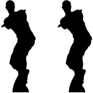 STAR CUTOUTS SC1437 Dancing Gamer Silhouette (Double) Cardboard Cutout Create The Perfect Family, Anniversary, Wedding, Birthday Party Decoration, Star, Multicolour, Regular STAR CUTOUTS SC1437 Dancing Gamer Silhouette (Double) Cardboard Cutout Create The Perfect Family, Anniversary, Wedding, Birthday Party Decoration, Star, Multicolour, Regular