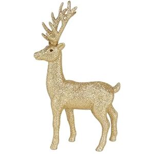 Cosy & Trendy Cosy @ Home Deer Glitter Gold 18X5Xh28Cm Plastic Cosy & Trendy Cosy @ Home Deer Glitter Gold 18X5Xh28Cm Plastic