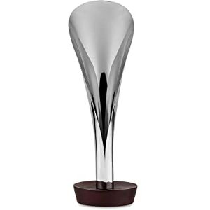 Alessi Lily Mw71-Incense Burner in 18/10 Stainless Steel and Wood, Steel, One Size Alessi Lily Mw71-Incense Burner in 18/10 Stainless Steel and Wood, Steel, One Size