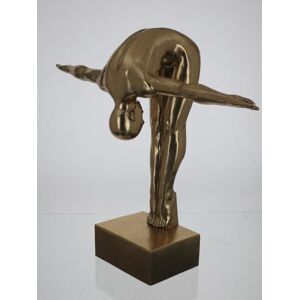 GILDE Decorative Figurine, Resin, Gold-Coloured, 56 (EU) GILDE Decorative Figurine, Resin, Gold-Coloured, 56 (EU)