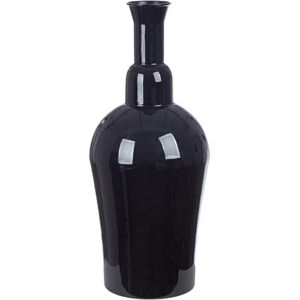 GILDE Filu vase, metal, glossy black, height 55 cm x width 25 cm, decorative vase GILDE Filu vase, metal, glossy black, height 55 cm x width 25 cm, decorative vase