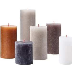BOLSIUS Rustic Candle Gift Set New Neutrals Box of 6 Candles Long Burning Time Household Candle Interior Decoration Unscented Includes Natural Vegan Wax No Palm Oil BOLSIUS Rustic Candle Gift Set New Neutrals Box of 6 Candles Long Burning Time Household Candle Interior Decoration Unscented Includes Natural Vegan Wax No Palm Oil