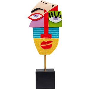 KARE Design Deco Object Abstract Face, Multicolour, Steel, Modern Art, Handpainted, Each Piece Unique, Gift Idea, Decorative Home Accessories, Room Decor for Living Room, 52x21x11cm (H/W/D KARE Design Deco Object Abstract Face, Multicolour, Steel, Modern Art, Handpainted, Each Piece Unique, Gift Idea, Decorative Home Accessories, Room Decor for Living Room, 52x21x11cm (H/W/D