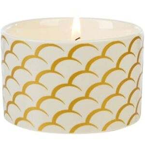 Wax Lyrical Fired Earth Medium Ceramic Candle, White Tea and Pomegranate, Up to 26 Hour Burn time Wax Lyrical Fired Earth Medium Ceramic Candle, White Tea and Pomegranate, Up to 26 Hour Burn time