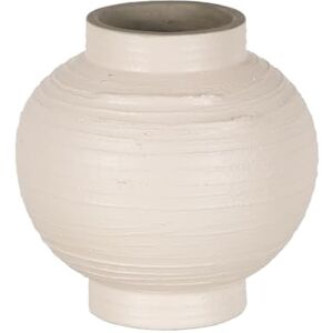 BigBuy Home Ceramic White Vase 20 x 20 x 20 cm BigBuy Home Ceramic White Vase 20 x 20 x 20 cm