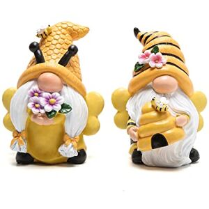 Hodao Fall Garden Gnomes Decorations Honey bee Gnome World Bee Day Decorations Gifts -Swedish Dwarf Figurine Table Fall Honey Bumble Bees Gnomes Decorations for Home (2 PCS) Hodao Fall Garden Gnomes Decorations Honey bee Gnome World Bee Day Decorations Gifts -Swedish Dwarf Figurine Table Fall Honey Bumble Bees Gnomes Decorations for Home (2 PCS)