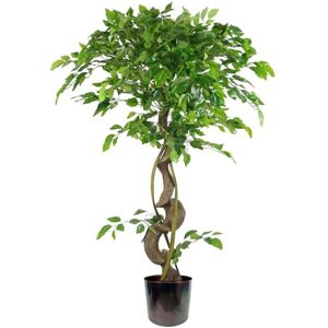 Botanik 120cm Twisted Trunk Artificial Japanese Fruticosa Style Ficus Tree Metal Planter Botanik 120cm Twisted Trunk Artificial Japanese Fruticosa Style Ficus Tree Metal Planter