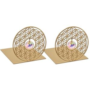 moses . Omm for You Bookends Crystal Decorative Metal Book Stand Set with Sun Crystal and Flower of Life Yoga Decoration Set of 2 moses . Omm for You Bookends Crystal Decorative Metal Book Stand Set with Sun Crystal and Flower of Life Yoga Decoration Set of 2