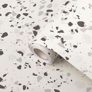 Ambiance Sticker Terrazzo Non-Slip Floor Adhesive Roll Waterproof by The Metre for Living Room, Bedroom and Dining Room – H60 cm x L6 m Ambiance Sticker Terrazzo Non-Slip Floor Adhesive Roll Waterproof by The Metre for Living Room, Bedroom and Dining Room – H60 cm x L6 m