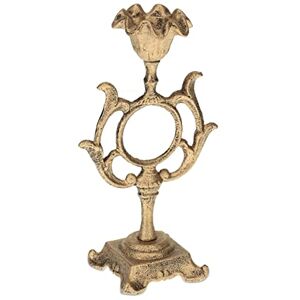 Relaxdays Candle Holder, Vintage Design, Pillar Candles up to Ø 4cm, Shabby chic Decor, HWD: 28.5 x 10 x 16 cm, Gold Relaxdays Candle Holder, Vintage Design, Pillar Candles up to Ø 4cm, Shabby chic Decor, HWD: 28.5 x 10 x 16 cm, Gold