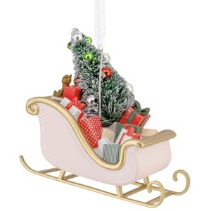 Hallmark Santa's Sleigh, Gifts & Tree Keepsake Hanging Ornament, Tree Decoration, Christmas Hallmark Santa's Sleigh, Gifts & Tree Keepsake Hanging Ornament, Tree Decoration, Christmas