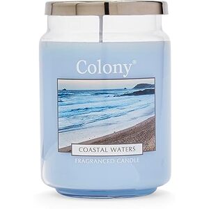 Wax Lyrical , Colony Coastal Waters Large Candle, Burn Time of Up 100 Hours, Blue Wax Lyrical , Colony Coastal Waters Large Candle, Burn Time of Up 100 Hours, Blue