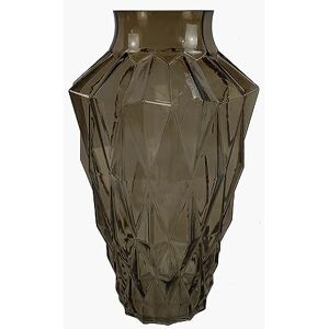 Leaf Designer Glass Vases, 30cm Brown Geometric Leaf Designer Glass Vases, 30cm Brown Geometric