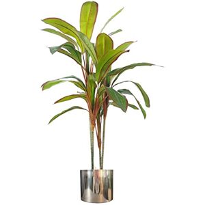 Leaf Tropical Artificial Palm Plant, Dracaena Large Silver, 100cm Leaf Tropical Artificial Palm Plant, Dracaena Large Silver, 100cm