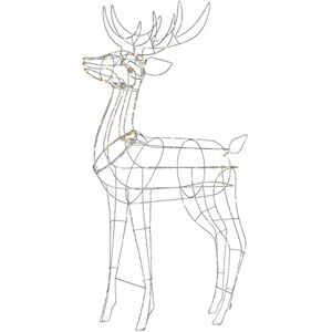 WeRChristmas 3D Metal Standing Stag Reindeer Silhouette Christmas Decoration, Warm White, 110 cm WeRChristmas 3D Metal Standing Stag Reindeer Silhouette Christmas Decoration, Warm White, 110 cm
