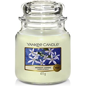 Yankee Candle Scented Candle Midnight Jasmine Medium Jar Candle Long Burning Candles: up to 75 Hours Gifts for Women Yankee Candle Scented Candle Midnight Jasmine Medium Jar Candle Long Burning Candles: up to 75 Hours Gifts for Women