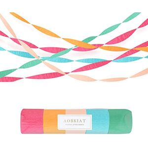Aobkiat 5 Rolls Rainbow Party Streamers Crepe Paper,Candyland Party Decorations for Christmas,Birthday,Wedding,Bachelorette,Bridal/Baby Shower,Hanging Candyland Backdrop Decoration Aobkiat 5 Rolls Rainbow Party Streamers Crepe Paper,Candyland Party Decorations for Christmas,Birthday,Wedding,Bachelorette,Bridal/Baby Shower,Hanging Candyland Backdrop Decoration