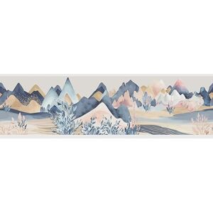 AG Design Aquarellberge Self-Adhesive Border, Kitchen, Living Room, Wall Sticker, Multicoloured 500 x 13.8 cm AWB 8416 AG Design Aquarellberge Self-Adhesive Border, Kitchen, Living Room, Wall Sticker, Multicoloured 500 x 13.8 cm AWB 8416