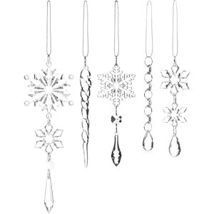 WeRChristmas Frosted Iridescent Glass Icicles – Set of 6 Christmas Tree Decorations, 15–25 cm WeRChristmas Frosted Iridescent Glass Icicles – Set of 6 Christmas Tree Decorations, 15–25 cm