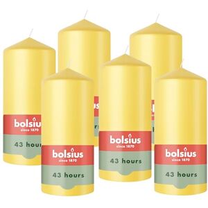 BOLSIUS – Essentials – Smooth Pillar Candle – Yellow – 13 cm – Decorative Candles – Contains Natural Plant-Based Wax – Without Palm Oil BOLSIUS – Essentials – Smooth Pillar Candle – Yellow – 13 cm – Decorative Candles – Contains Natural Plant-Based Wax – Without Palm Oil