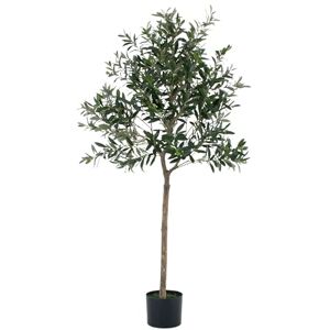 GreenBrokers Artificial Olive, Topiary Faux Tree-Premium Quality Real Wood Trunk and Natural Appearance Leaves, UV Protected, Indoor and Outdoor Use, Green, 5ft (150cm) GreenBrokers Artificial Olive, Topiary Faux Tree-Premium Quality Real Wood Trunk and Natural Appearance Leaves, UV Protected, Indoor and Outdoor Use, Green, 5ft (150cm)