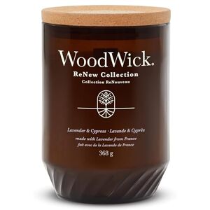 Woodwick Renew Scented Candle with Crackling Wick Lavender & Cypress Large Candle Plant Based Soy Coconut Wax Blend Made with Recycled Materials Perfect Gifts for Women Woodwick Renew Scented Candle with Crackling Wick Lavender & Cypress Large Candle Plant Based Soy Coconut Wax Blend Made with Recycled Materials Perfect Gifts for Women
