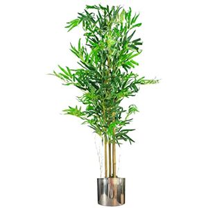 Leaf Design UK Artificial Tropical Plants and Trees, Bamboo Natural Silver, 120cm Leaf Design UK Artificial Tropical Plants and Trees, Bamboo Natural Silver, 120cm