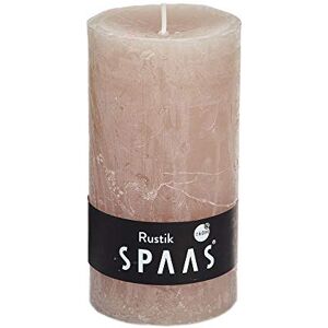 Spaas 8 Rustic Unscented Pillar Candles 70/130 mm, 60 Hours, Beige Spaas 8 Rustic Unscented Pillar Candles 70/130 mm, 60 Hours, Beige
