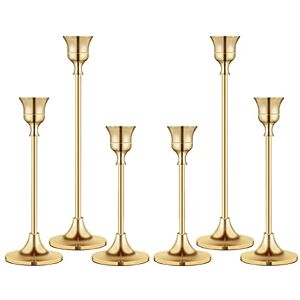 BEZURA Candlestick Holders Taper Candle Holder for Candlesticks Vintage Modern Decorative Candle Stick Long Holder for Fireplace Party Dining Home (Gold 2) BEZURA Candlestick Holders Taper Candle Holder for Candlesticks Vintage Modern Decorative Candle Stick Long Holder for Fireplace Party Dining Home (Gold 2)