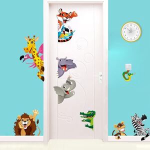 Ambiance Sticker Stickers for Children Wall Sticker Savannah Animals Wall Decoration Nursery 30 x 90 cm Ambiance Sticker Stickers for Children Wall Sticker Savannah Animals Wall Decoration Nursery 30 x 90 cm
